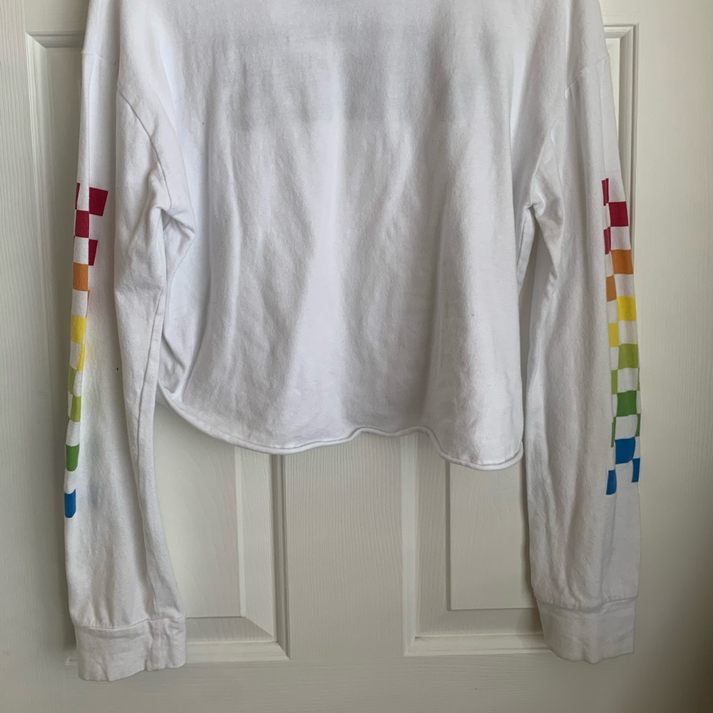 Riot Queen white long sleeve. Vibes with rainbow - Picture 2 of 4